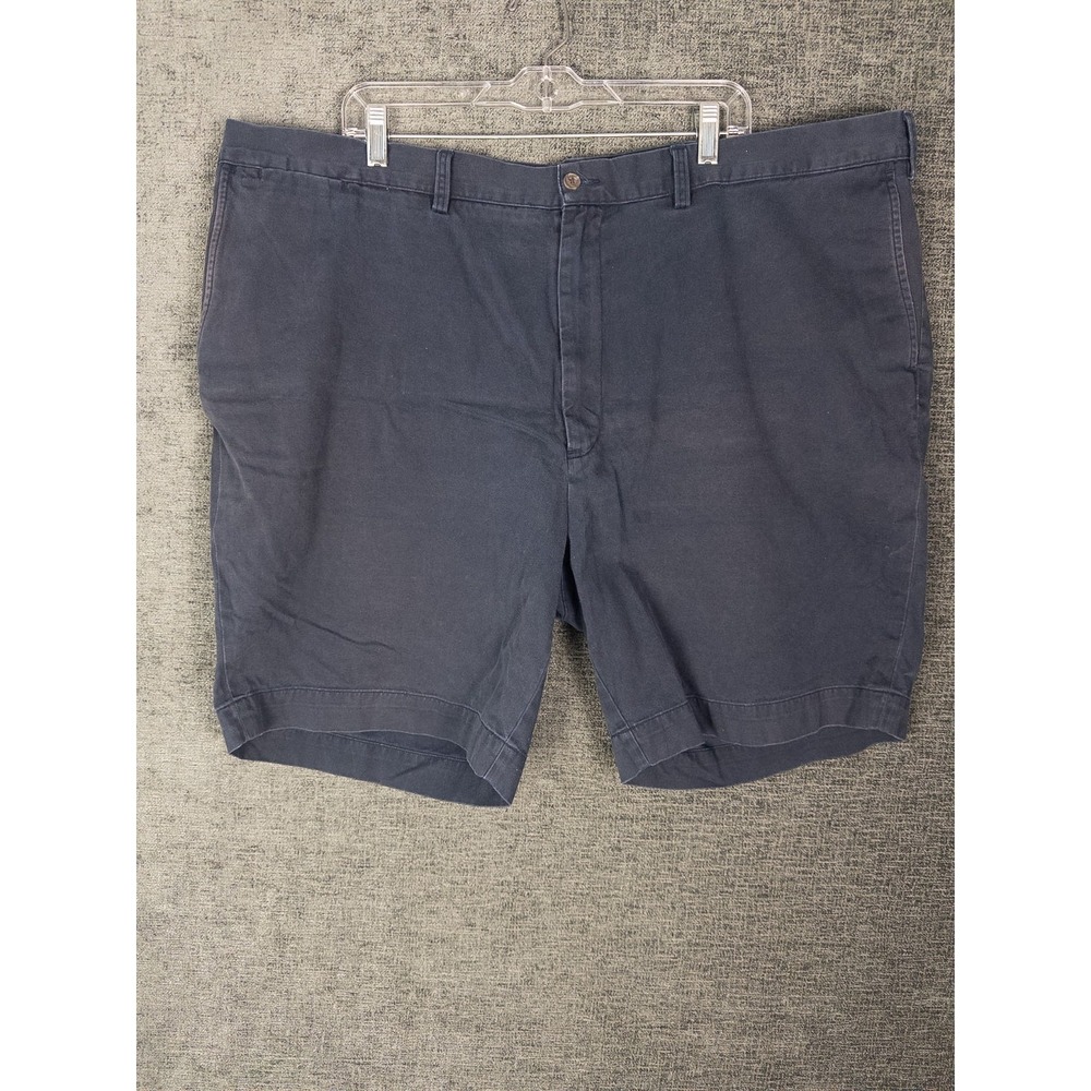 Polo Ralph Lauren‎ Shorts Mens 48B Navy Chino Flat Front 100% Cotton Casual